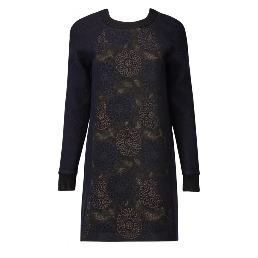 Martin Grant Wool Sweater Dress Women's Elegant Crewneck Designer Dress Medium
